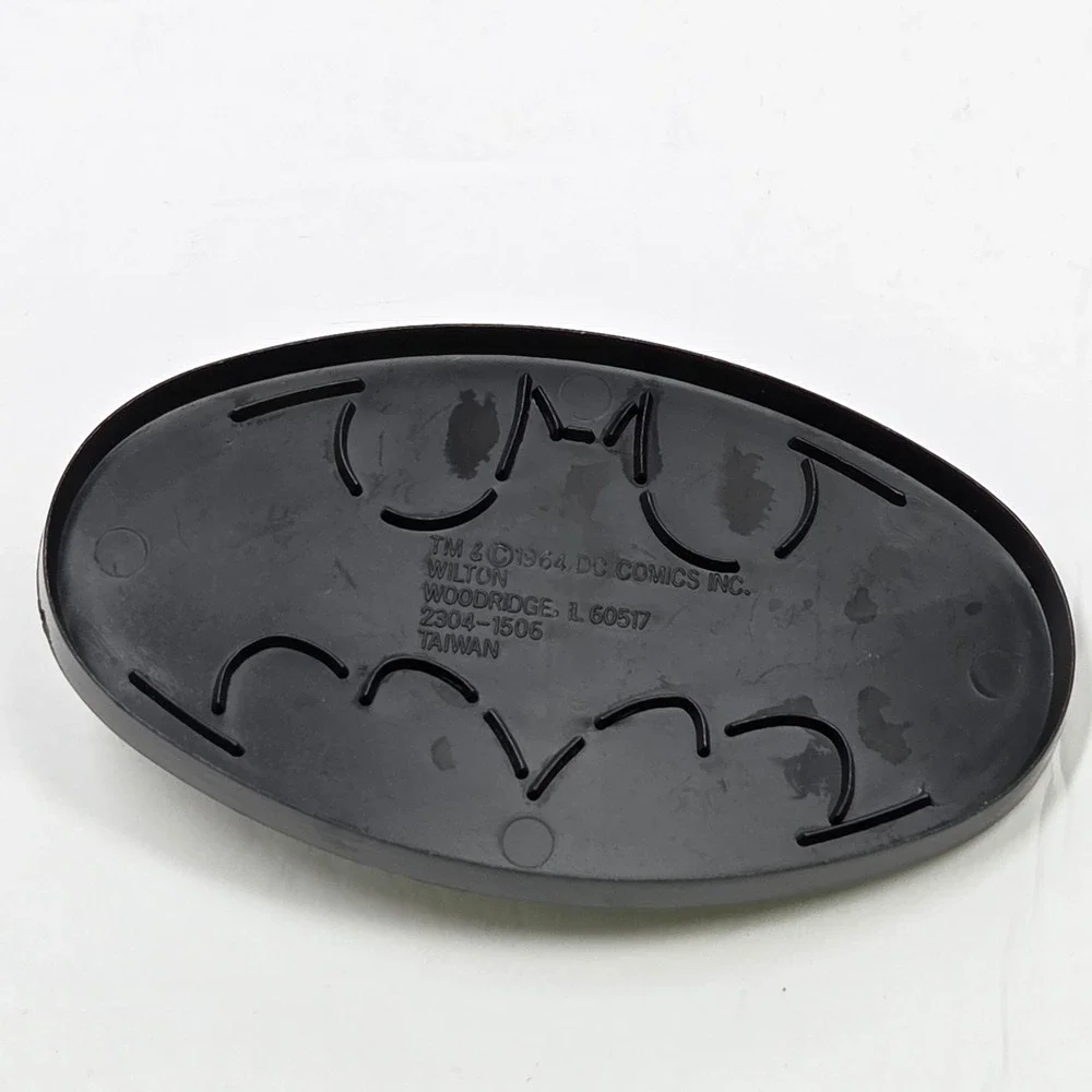 1989 Wilton Batman The Joker Cookie Cutter Set 4pc Black Plastic DC Vintage